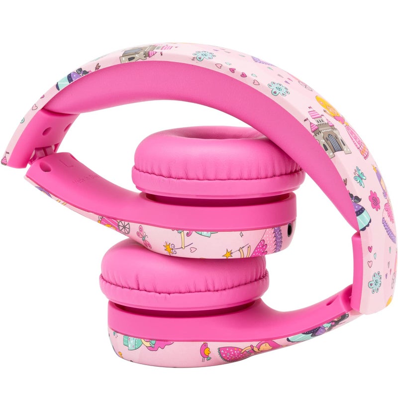Snug Play+ Kids Headphones â€“ Volume Limited 93dB for Safe Listening â€“ Foldable, Durable Headphones for Toddlers, Boys & Girls â€“ Tangle-Free Cord â€“ Ideal for Travel, School, Tablets - Princess - Image 4